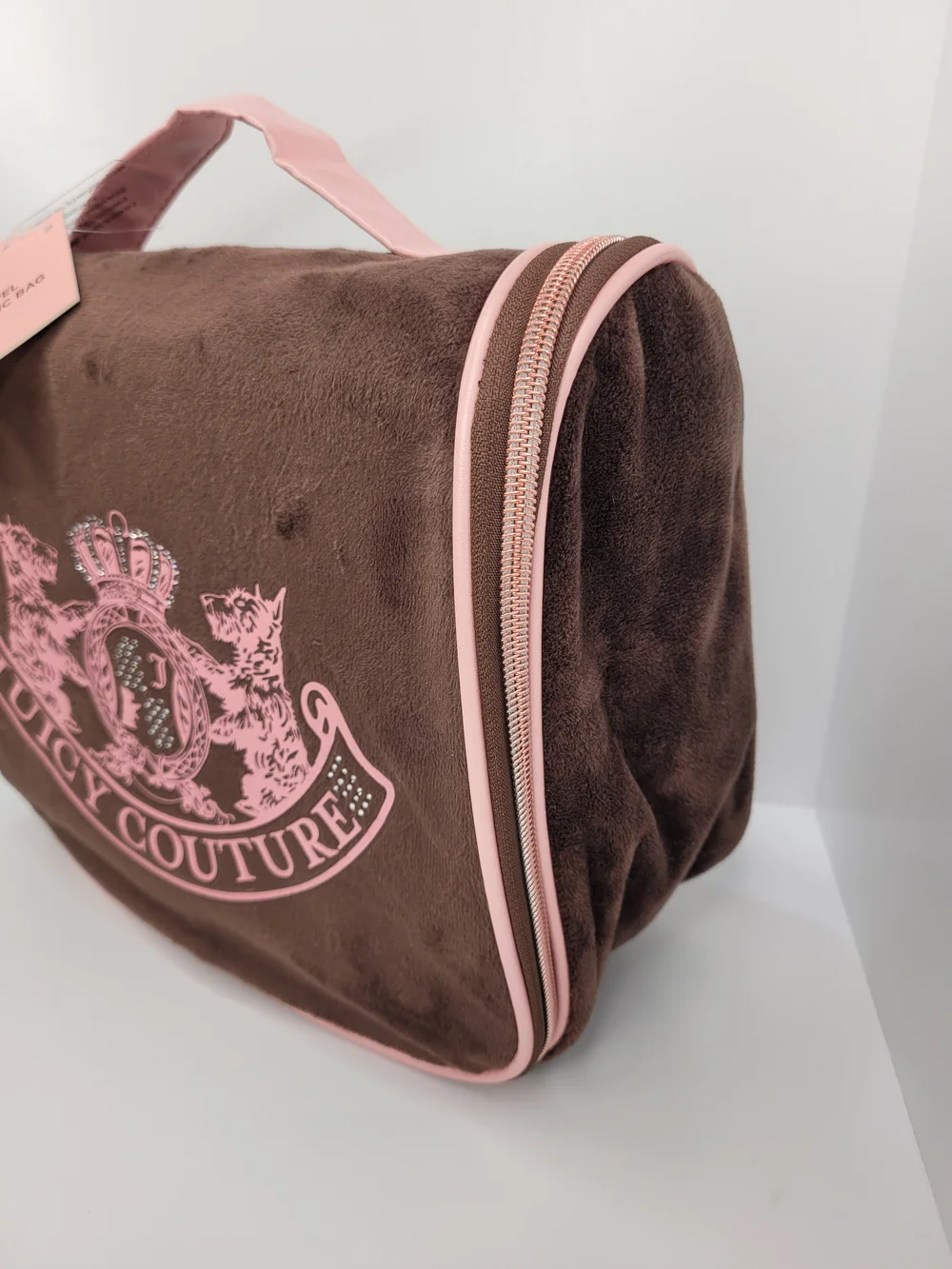 👉✨️ Juicy Couture Brown & Pink Travel Cosmetic Bag
